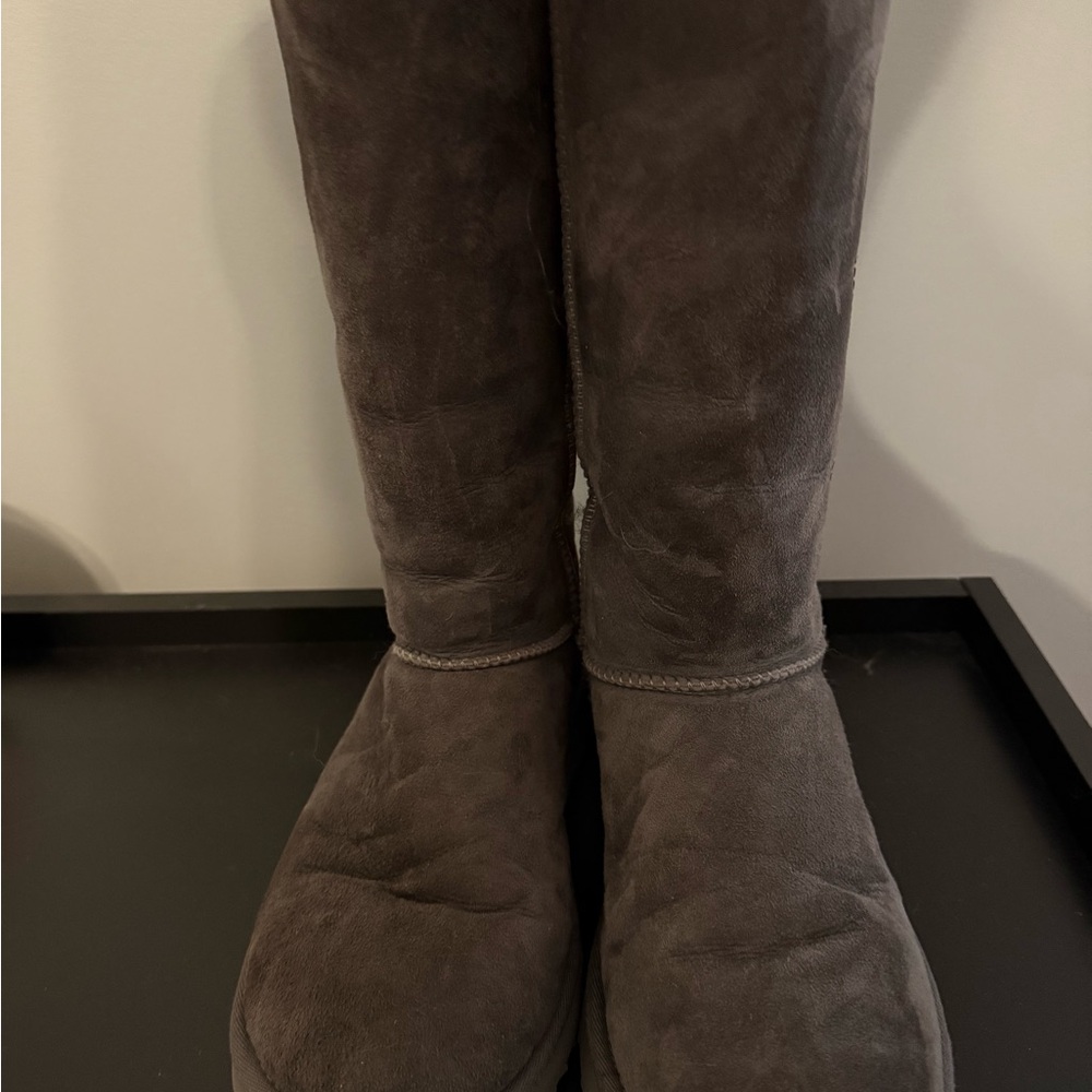 UGG Gray Winter Rain Boots